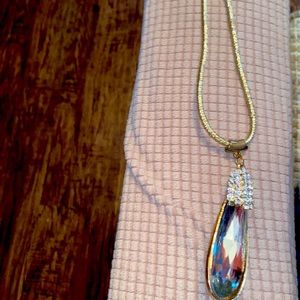 Gold and silver bling necklace